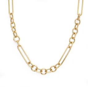 18K Trombone Chain Large