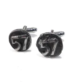 1957 Railroad Date Nail Cufflinks