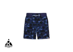 A Bathing Ape BAPE Color Camo Sweat Shorts (SS22) Navy