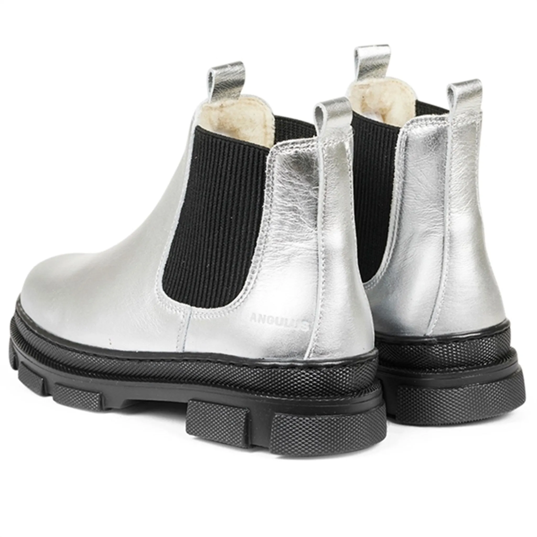 Angulus Boots With Elastic Band Silver/Black