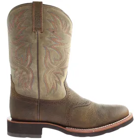 Ariat Heritage Crepe Earth Western Mens Brown Boots