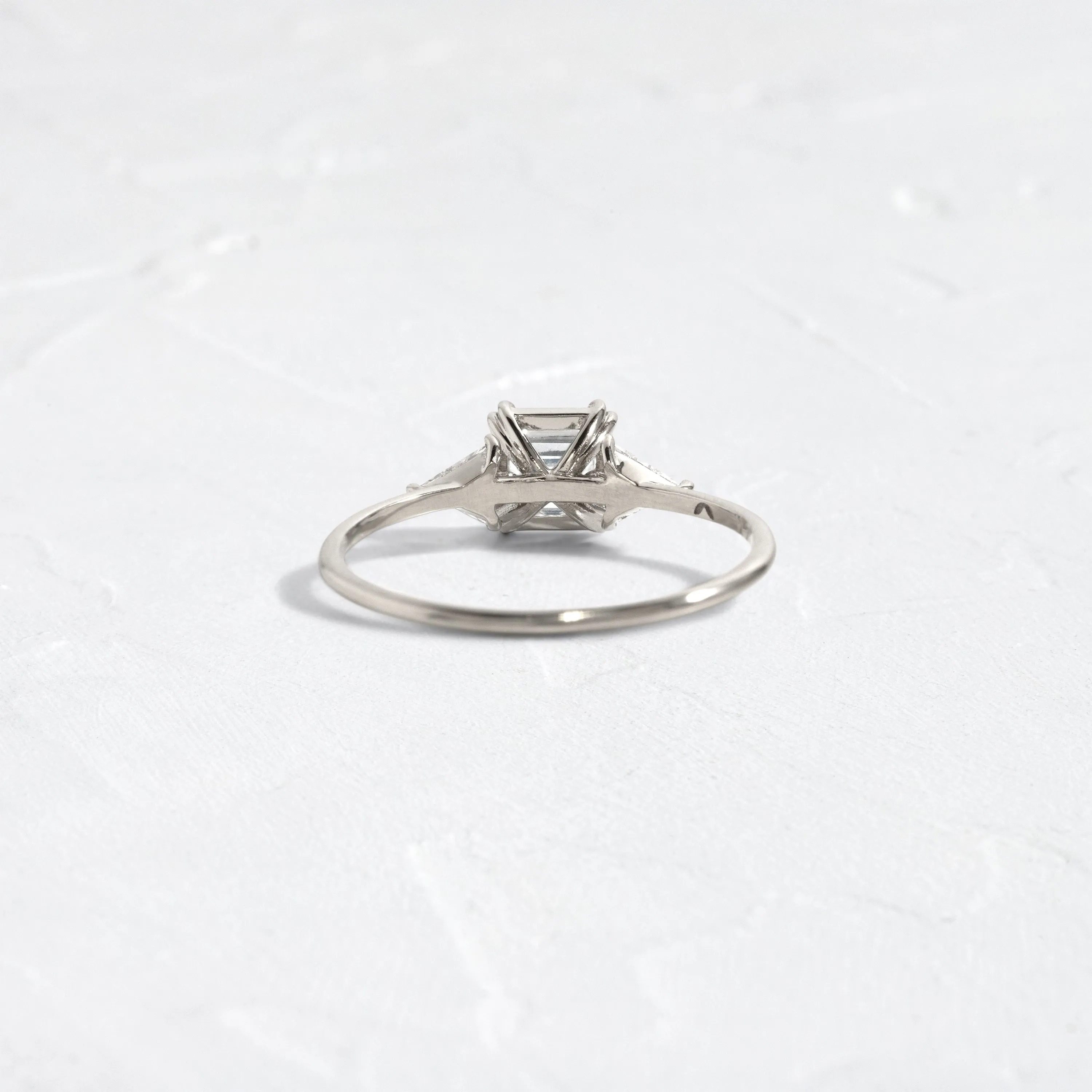 Arrow Ring, 1.01ct. Asscher Cut