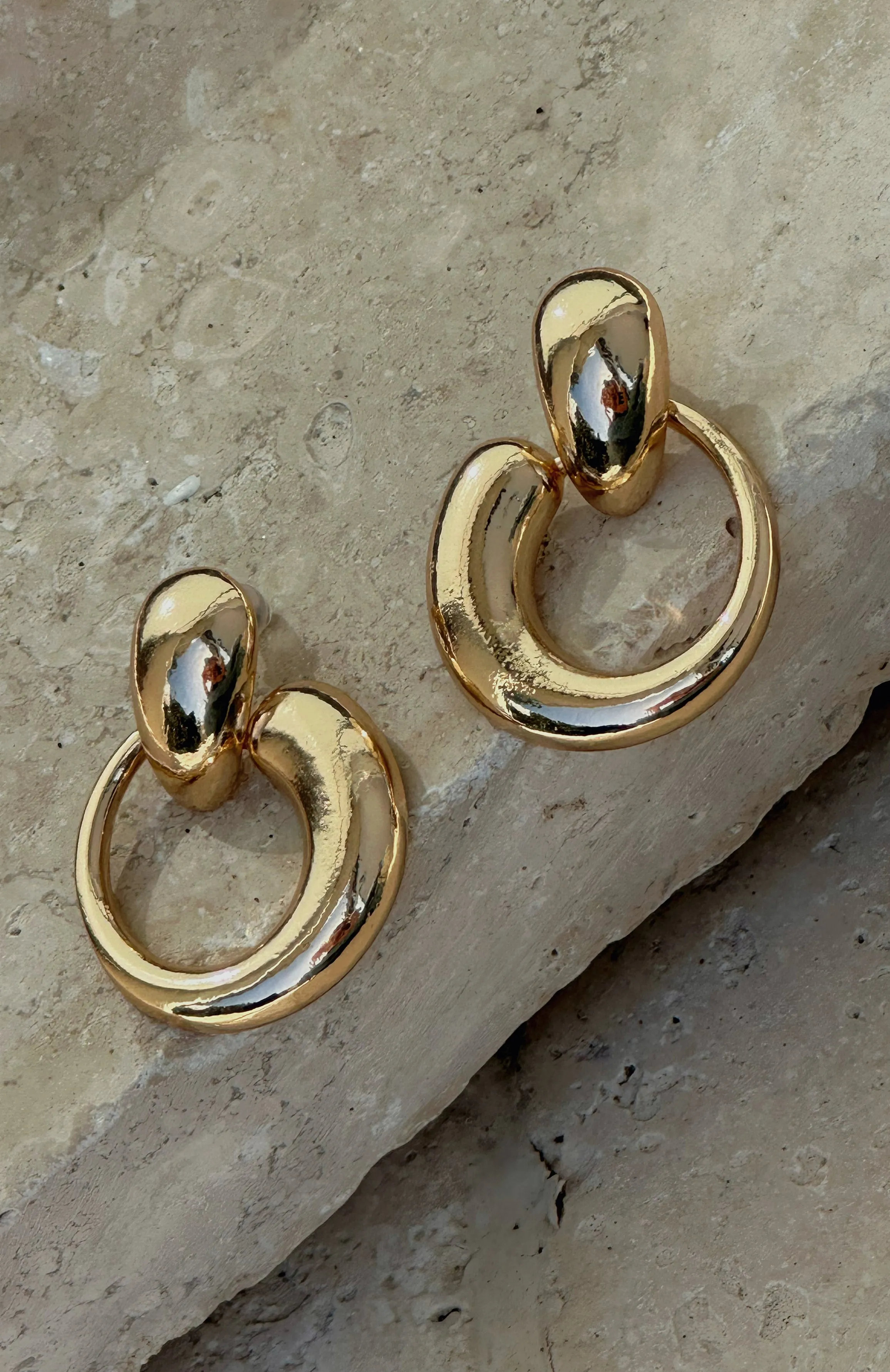 Ava Statement Earrings Gold