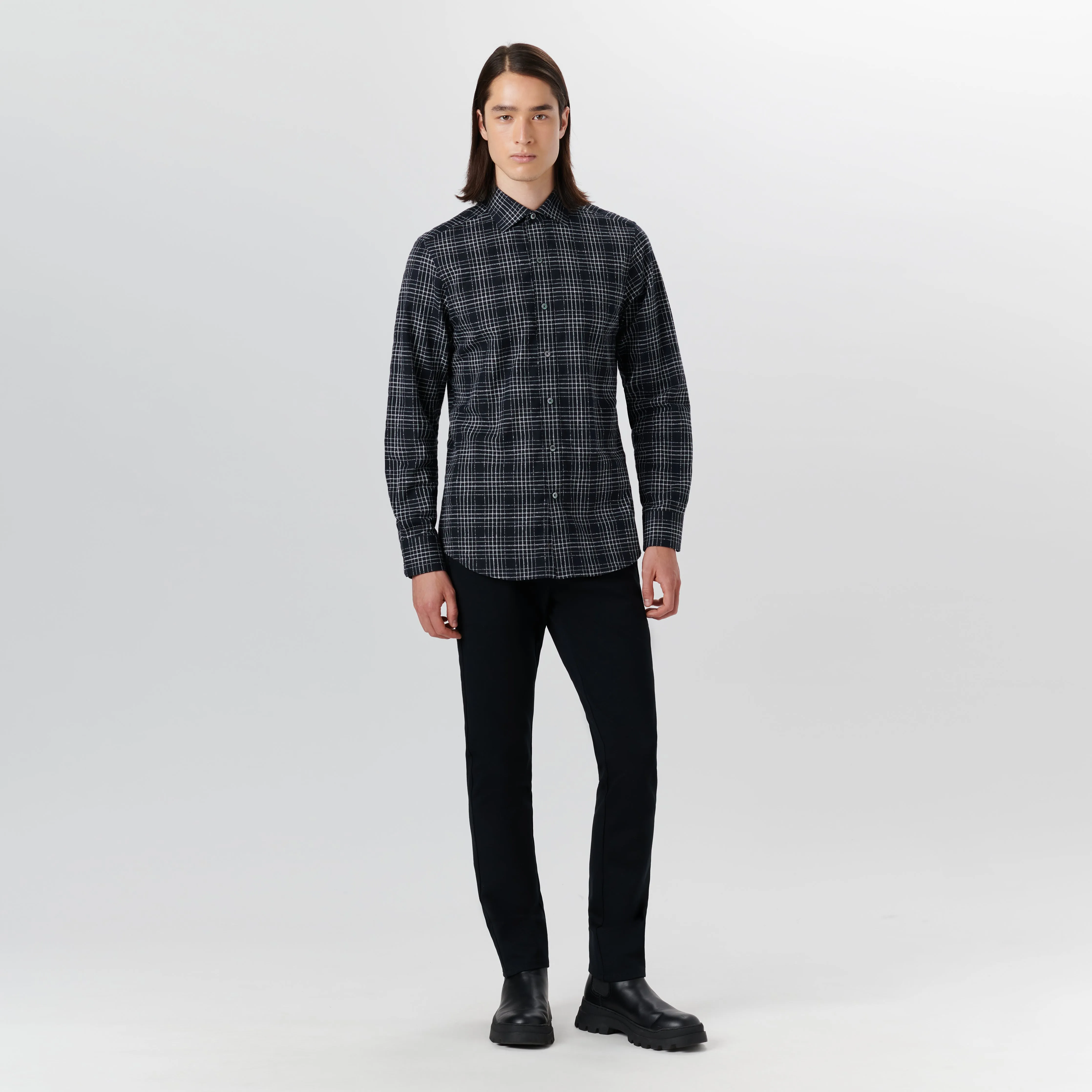 AXEL Chalk Line Check Shirt