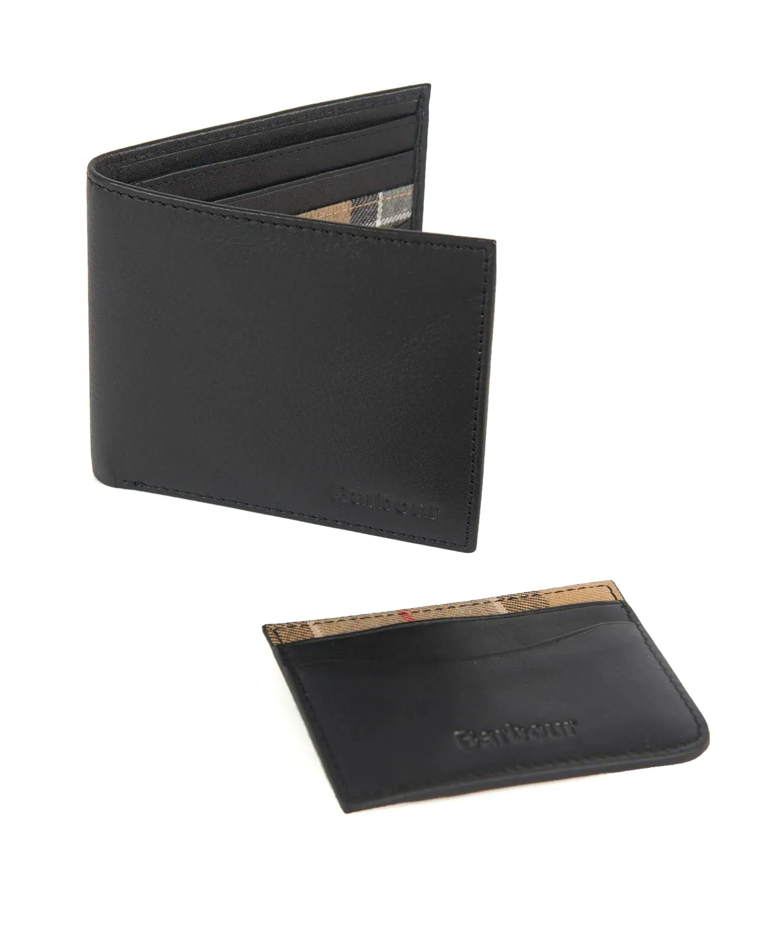 Barbour Mens 'Craster' Wallet/ Card Gift Set