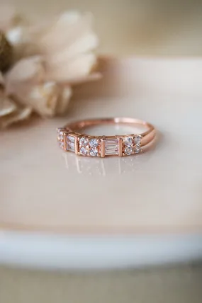 Bold And Beautiful Rose Gold Plated Sterling Silver Band Ring