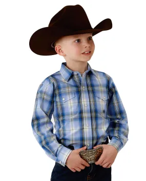 Boy's Plaid Western Shirt