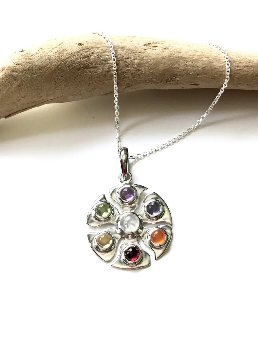 Chakra Gemstone Pendant Necklace