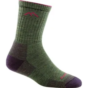 Darn Tough 1903 Womens Hiker Micro Crew Cushion Socks - Moss Heather