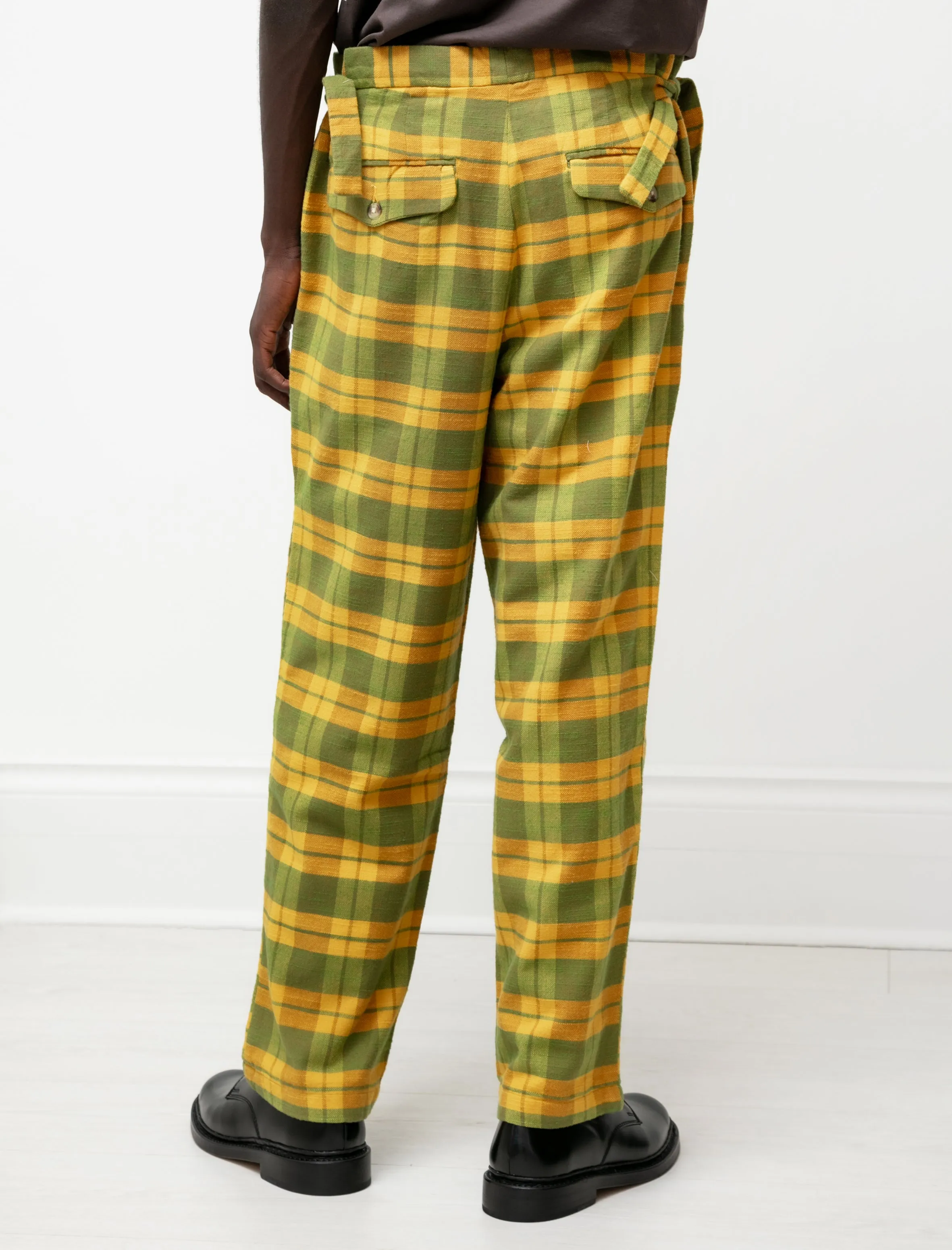 Daytime Plaid Trousers Yellow/Green