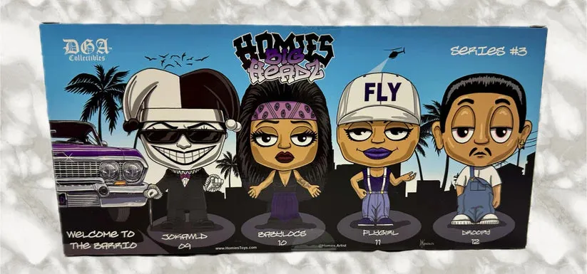 DGA HOMIES - BIG HEADZ 4-Pack Figure Set - Series #3