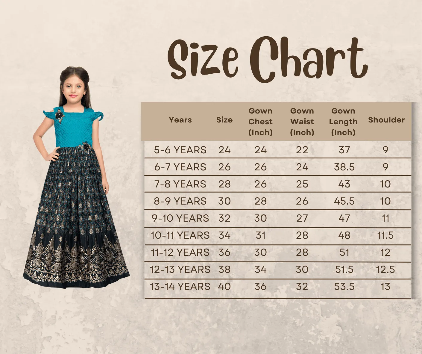 Firozi Coloured Wire Style Off Shoulder Design Gown For Girls