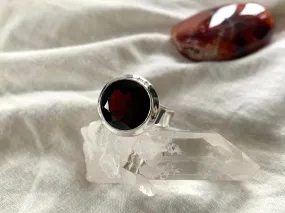 Garnet Ansley Ring - Round - US 9 (One of a kind)