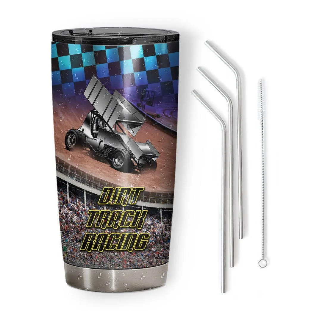 Gearhuman 3D Dirt Track Racing Tumbler