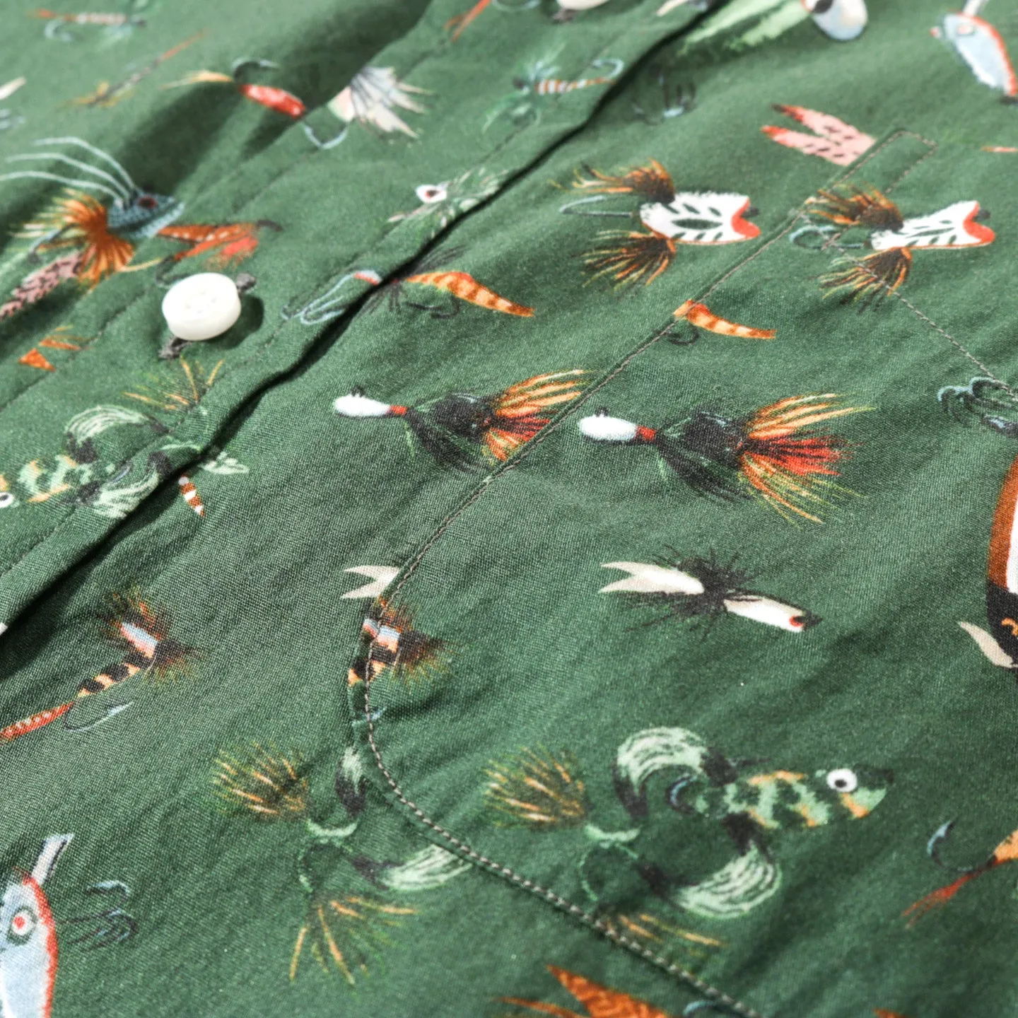 GITMAN VINTAGE BUTTON DOWN FAUX FLIES