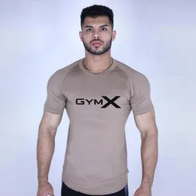 GymX Coffee Beige Tee: Aesthetics Series- Sale