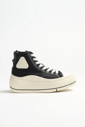 High Top Sneaker in Schwarz