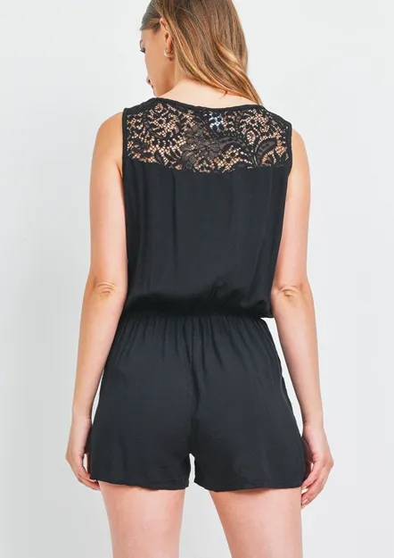 Lace Detailed Romper