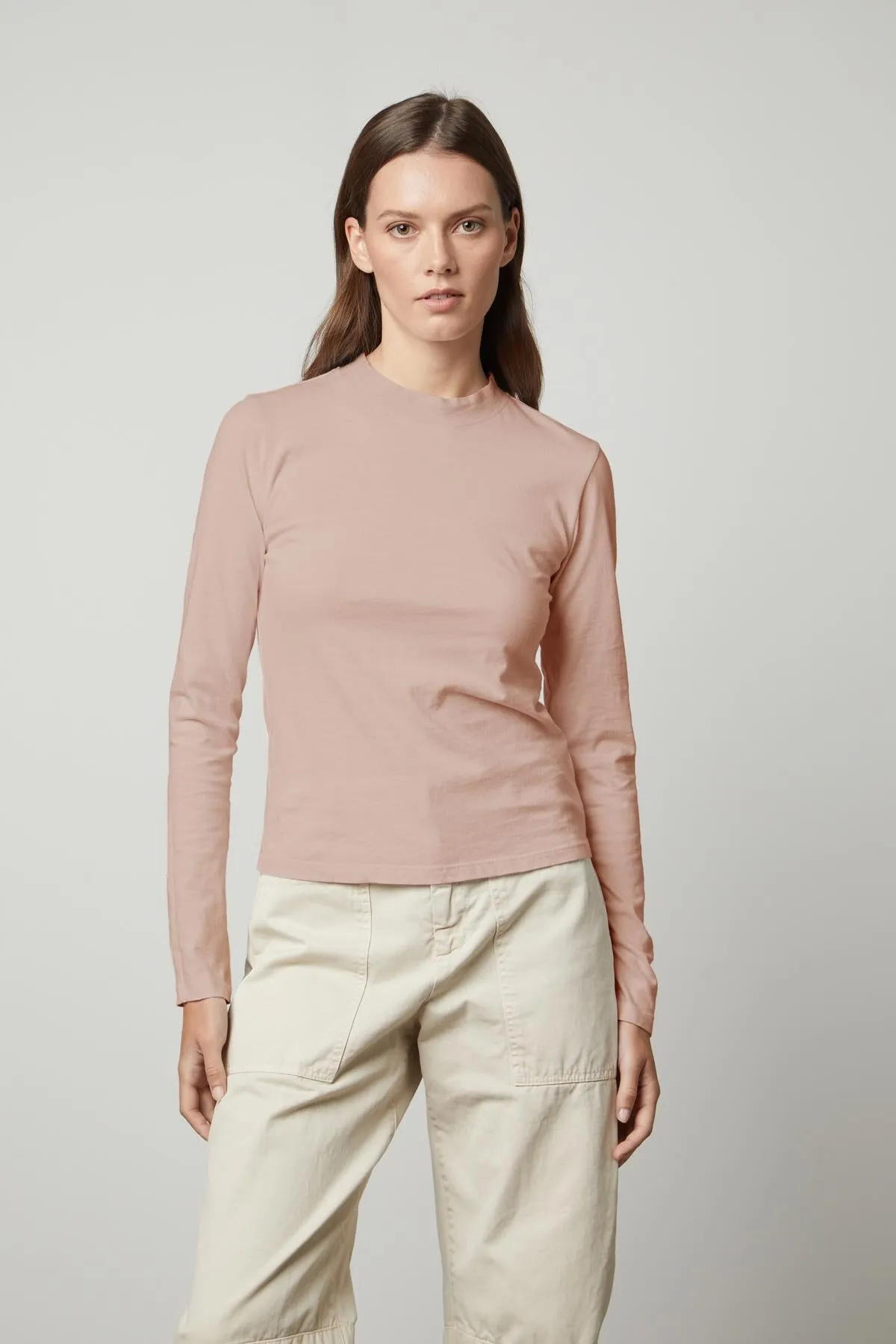 LINNY MOCK NECK TEE