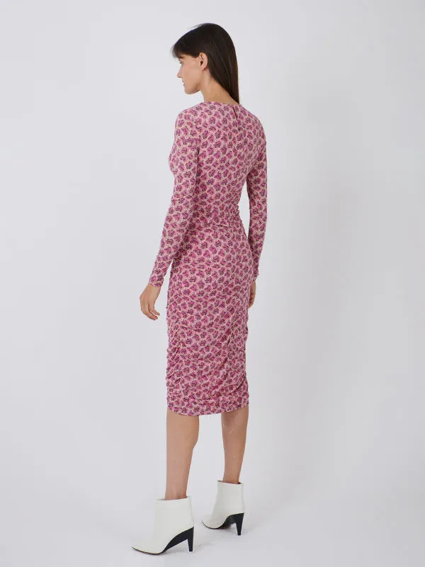 Logane Dress in Fuschia