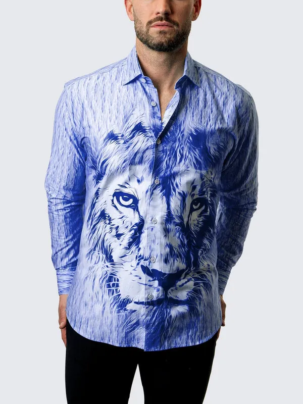 Maceoo Shirt | Fibonacci Royal Lion Blue