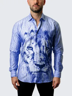 Maceoo Shirt | Fibonacci Royal Lion Blue