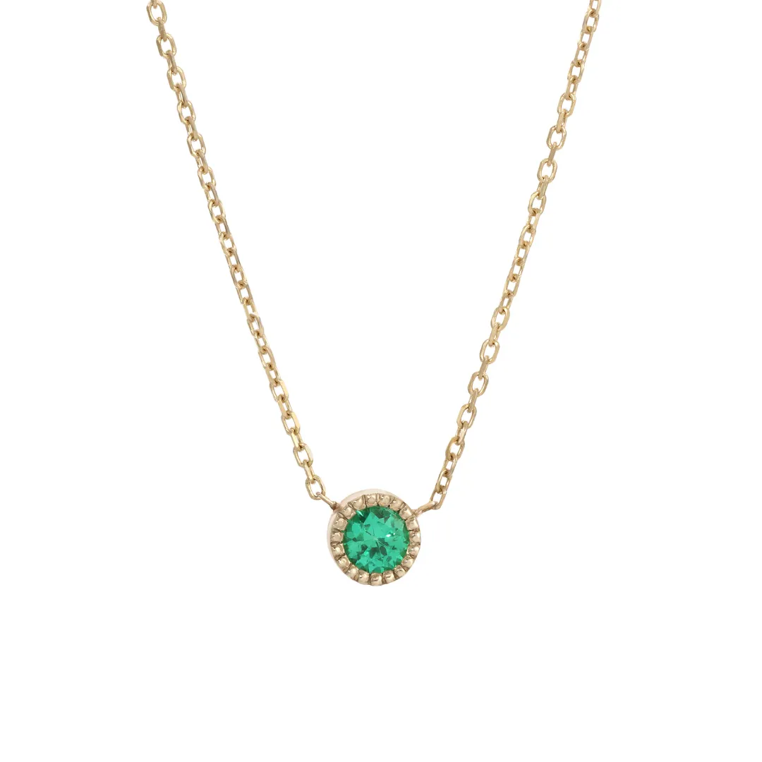 Magic Eye Emerald Necklace