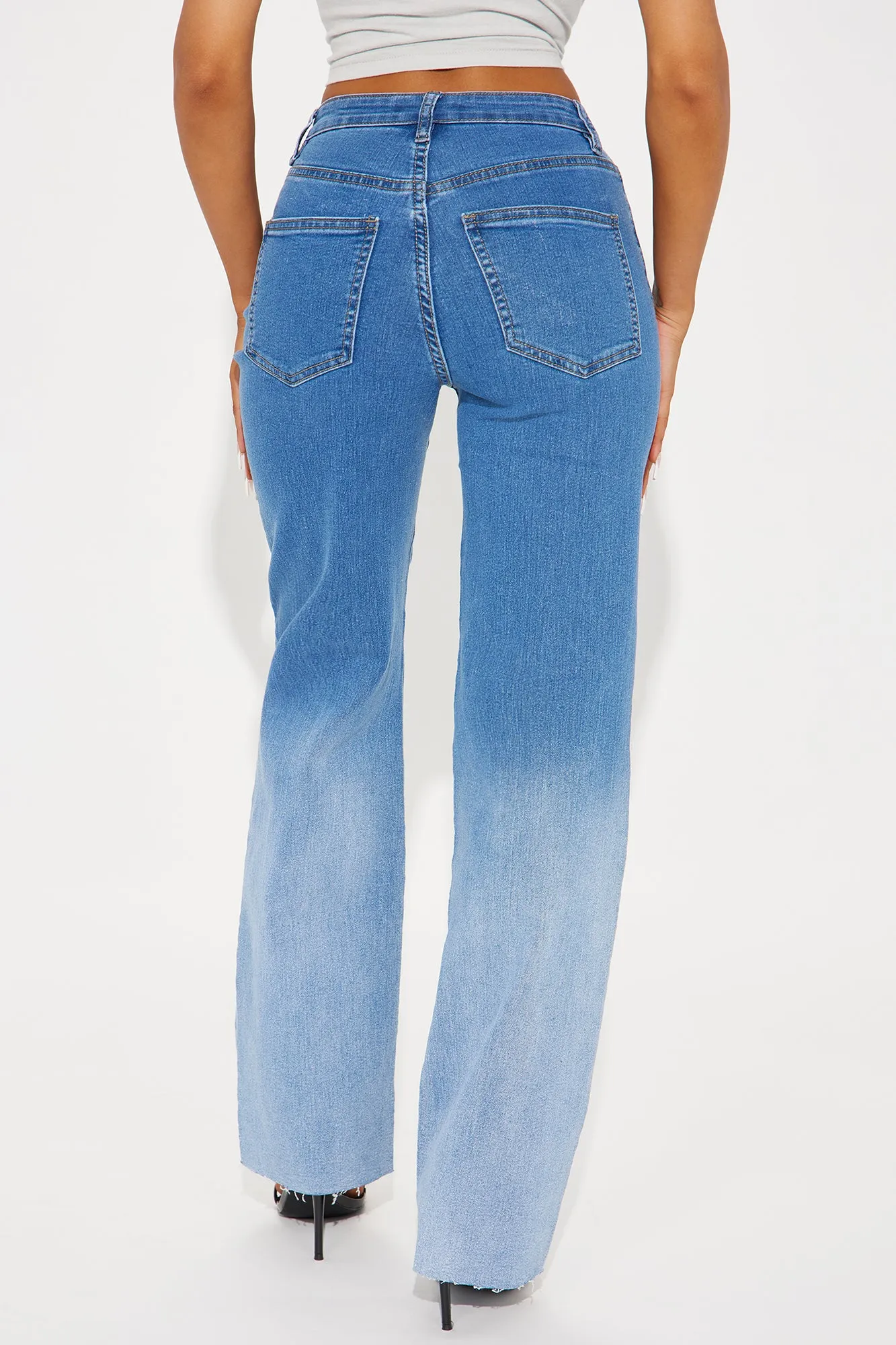 Making It A Habit Stretch Straight Leg Jeans - Medium Wash