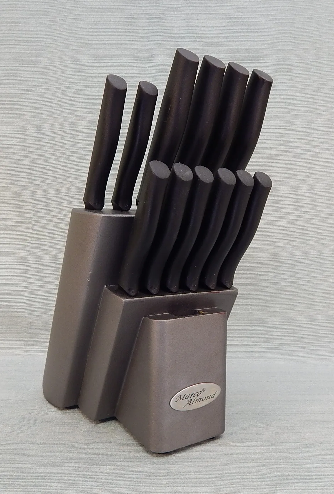 Marco Almond Rainbow Knife Set with Block