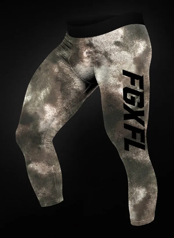 MEN'S TIGHTS - WEAR & TEAR CAMO