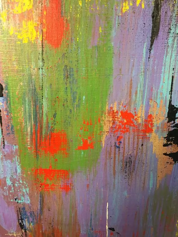 Mid-Century Modern Abstract Painting in the Manner of Gerhard Richter