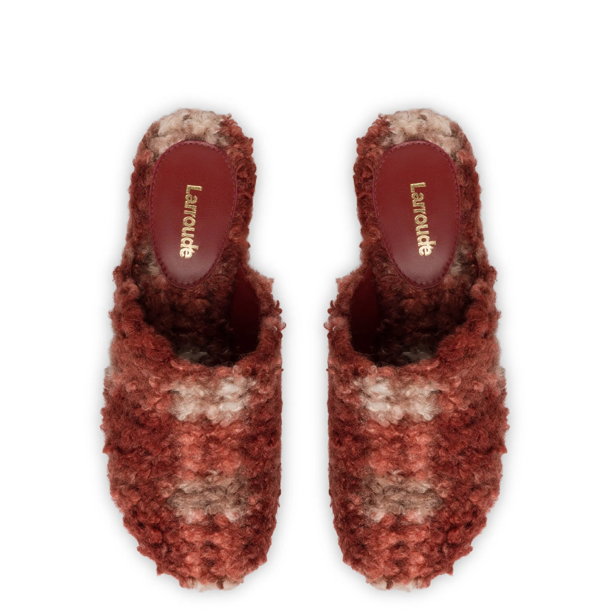 Miso Platform Clog In Berry Plaid Shearling