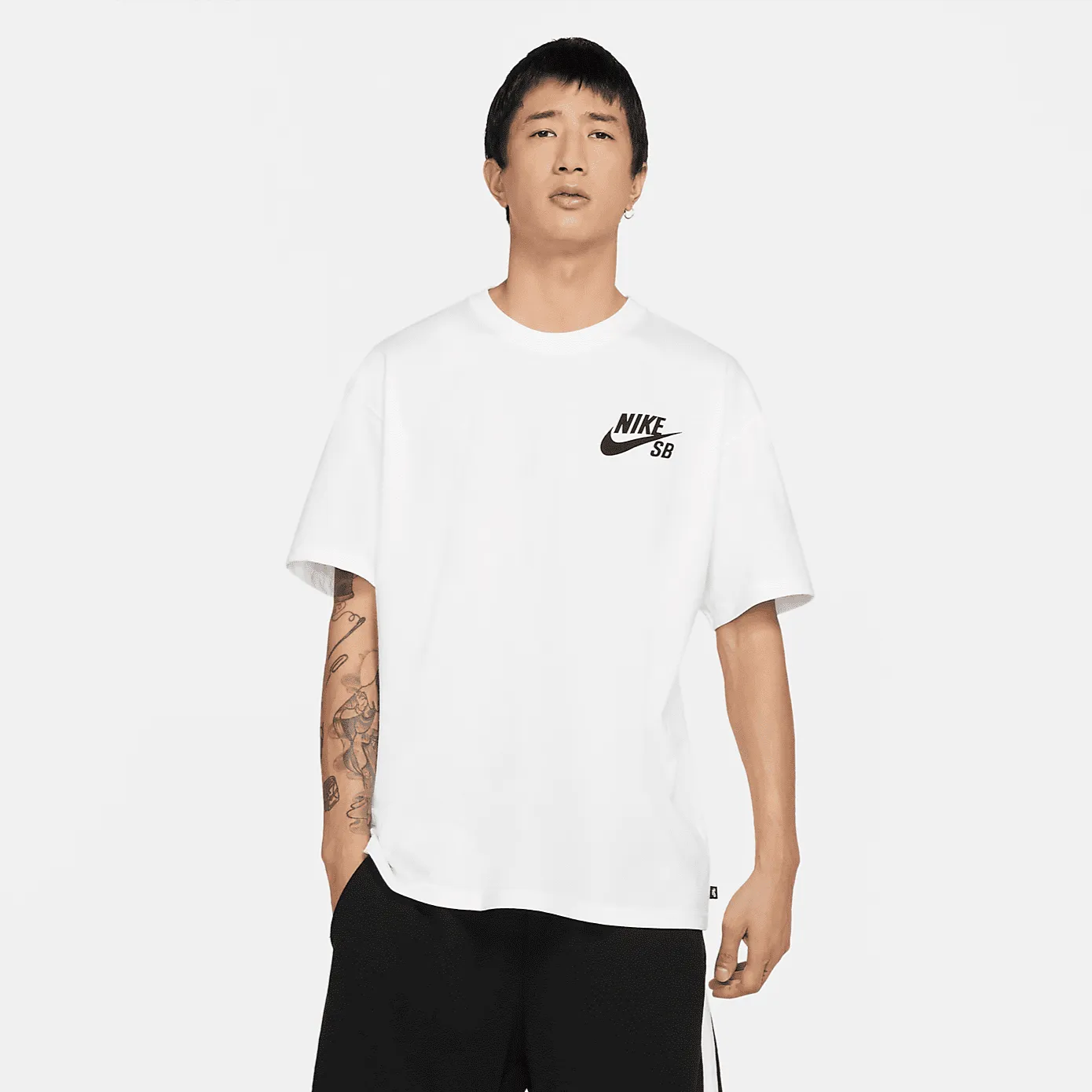 Nike SB Logo Skate Tee White/Black