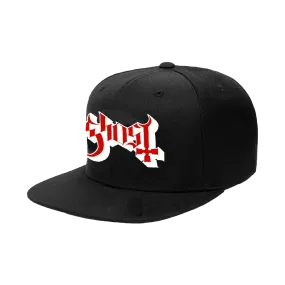 Red Logo Snapback Cap