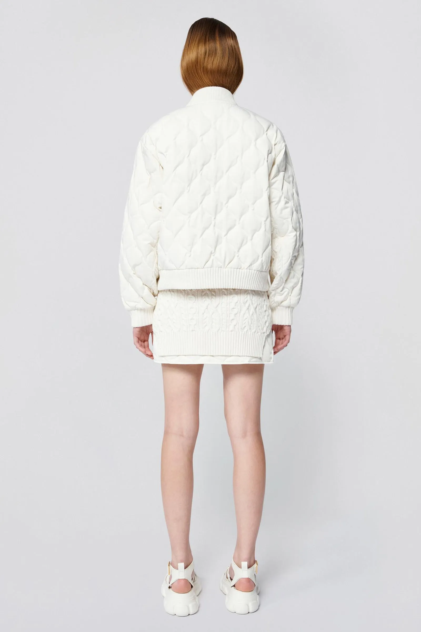 Rollins Wool Knit and Polyester Bomber