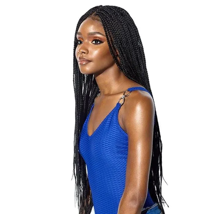 RUWA BOX BRAID 36 | Synthetic Swiss Lace Front Wig