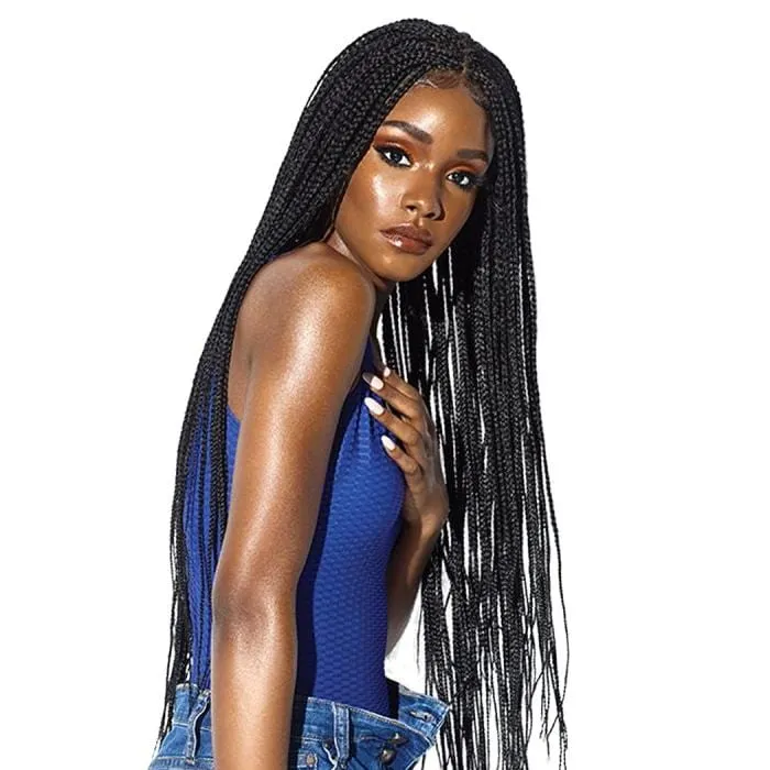 RUWA BOX BRAID 36 | Synthetic Swiss Lace Front Wig