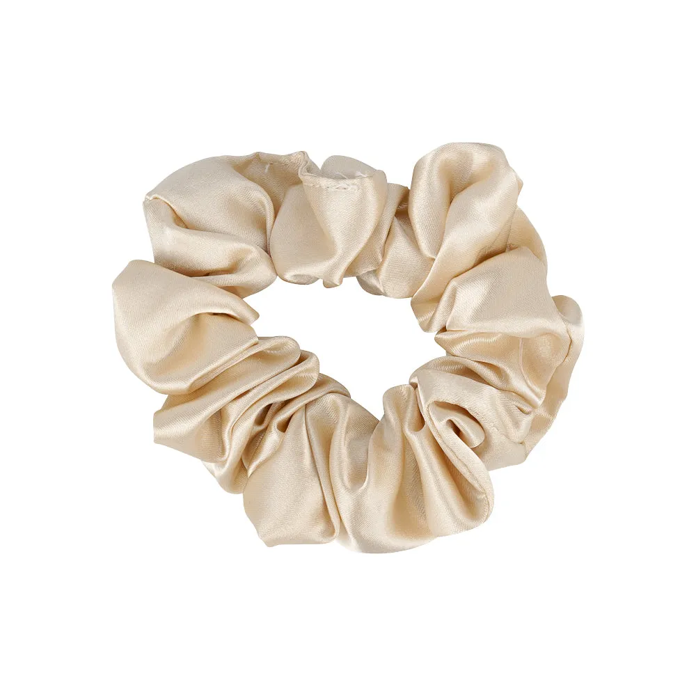 SMALL SATIN SCRUNCHIES SET OF ASSORTED COLOURS