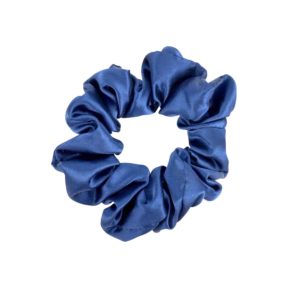 SMALL SATIN SCRUNCHIES SET OF ASSORTED COLOURS