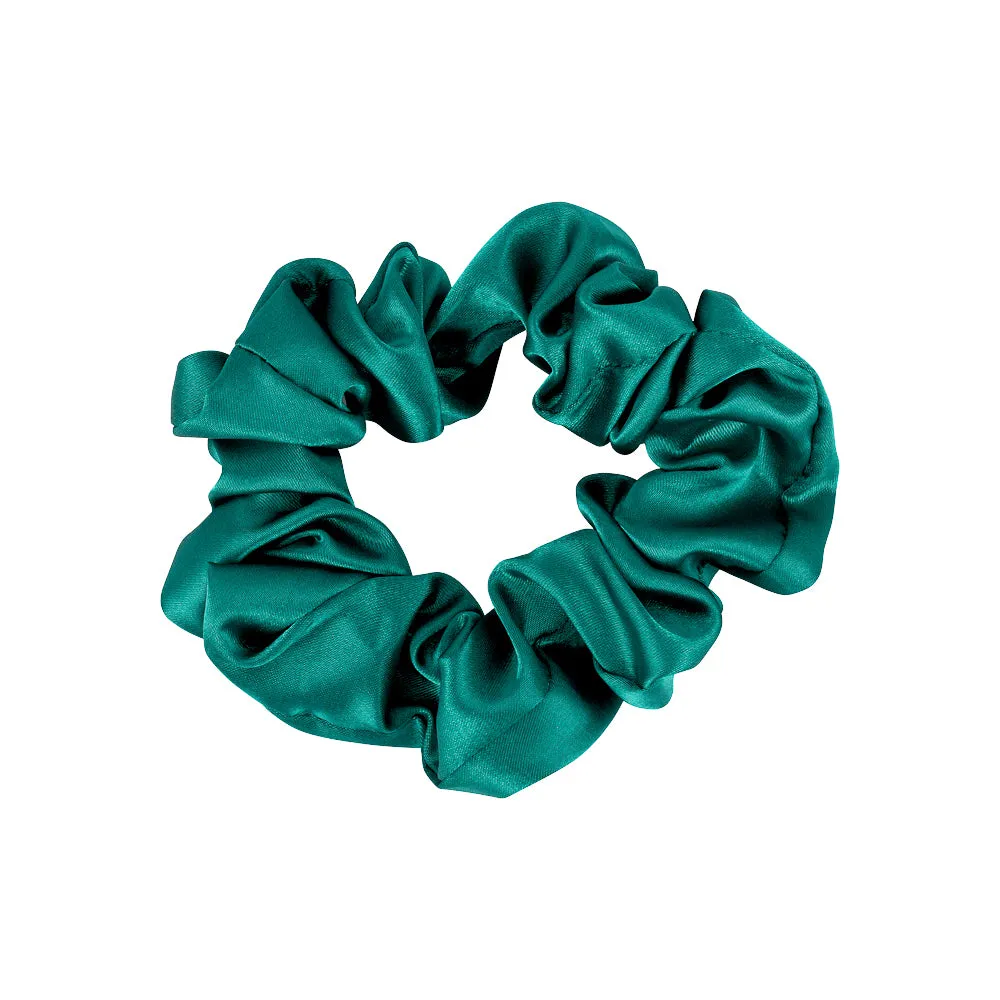 SMALL SATIN SCRUNCHIES SET OF ASSORTED COLOURS