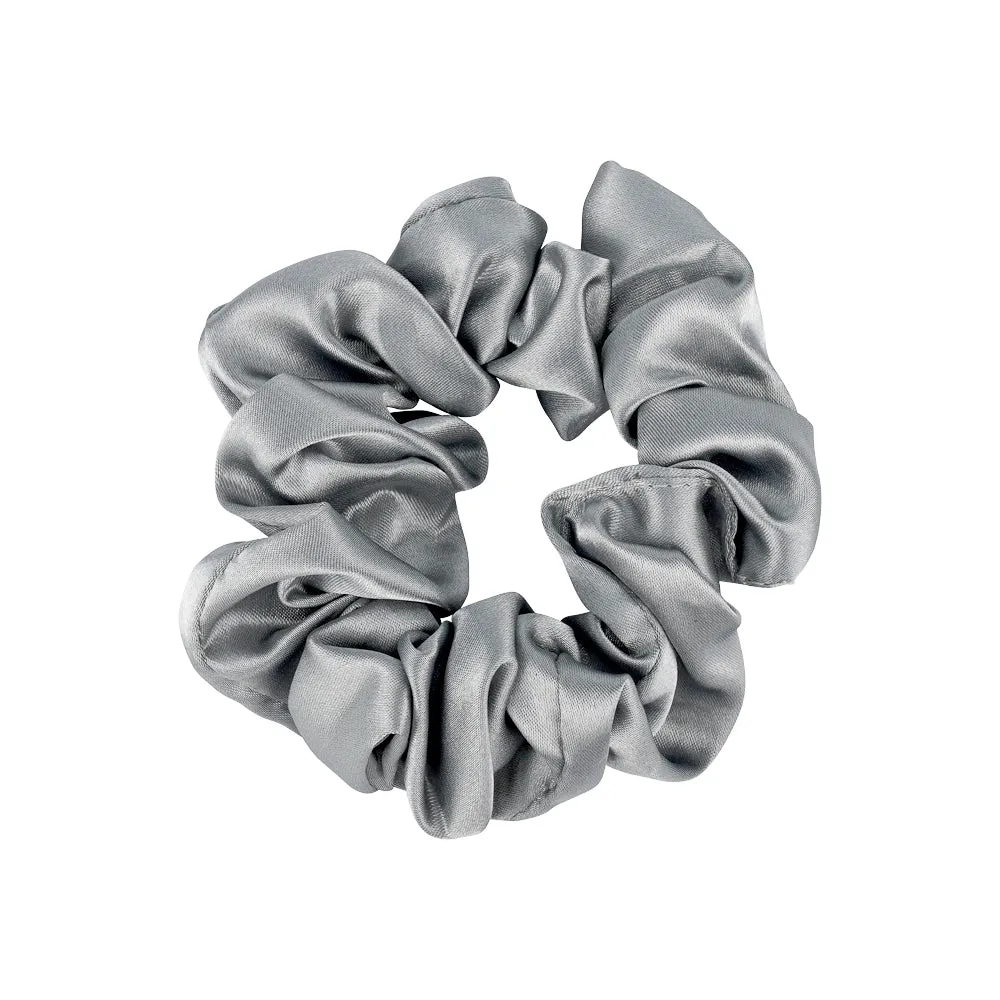 SMALL SATIN SCRUNCHIES SET OF ASSORTED COLOURS