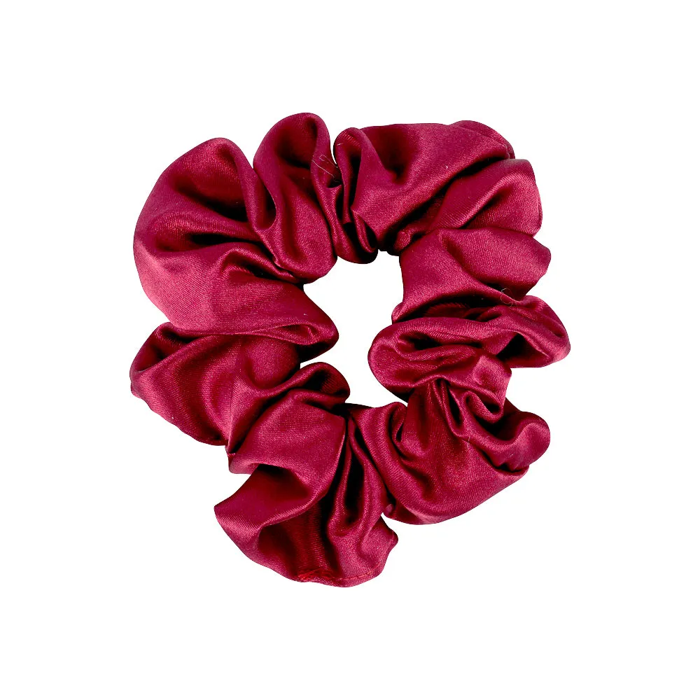 SMALL SATIN SCRUNCHIES SET OF ASSORTED COLOURS