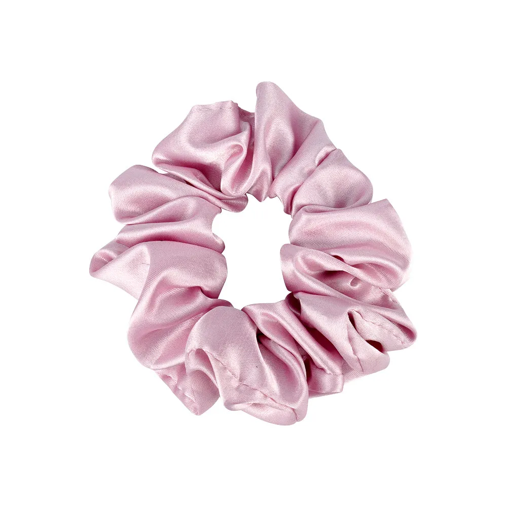 SMALL SATIN SCRUNCHIES SET OF ASSORTED COLOURS