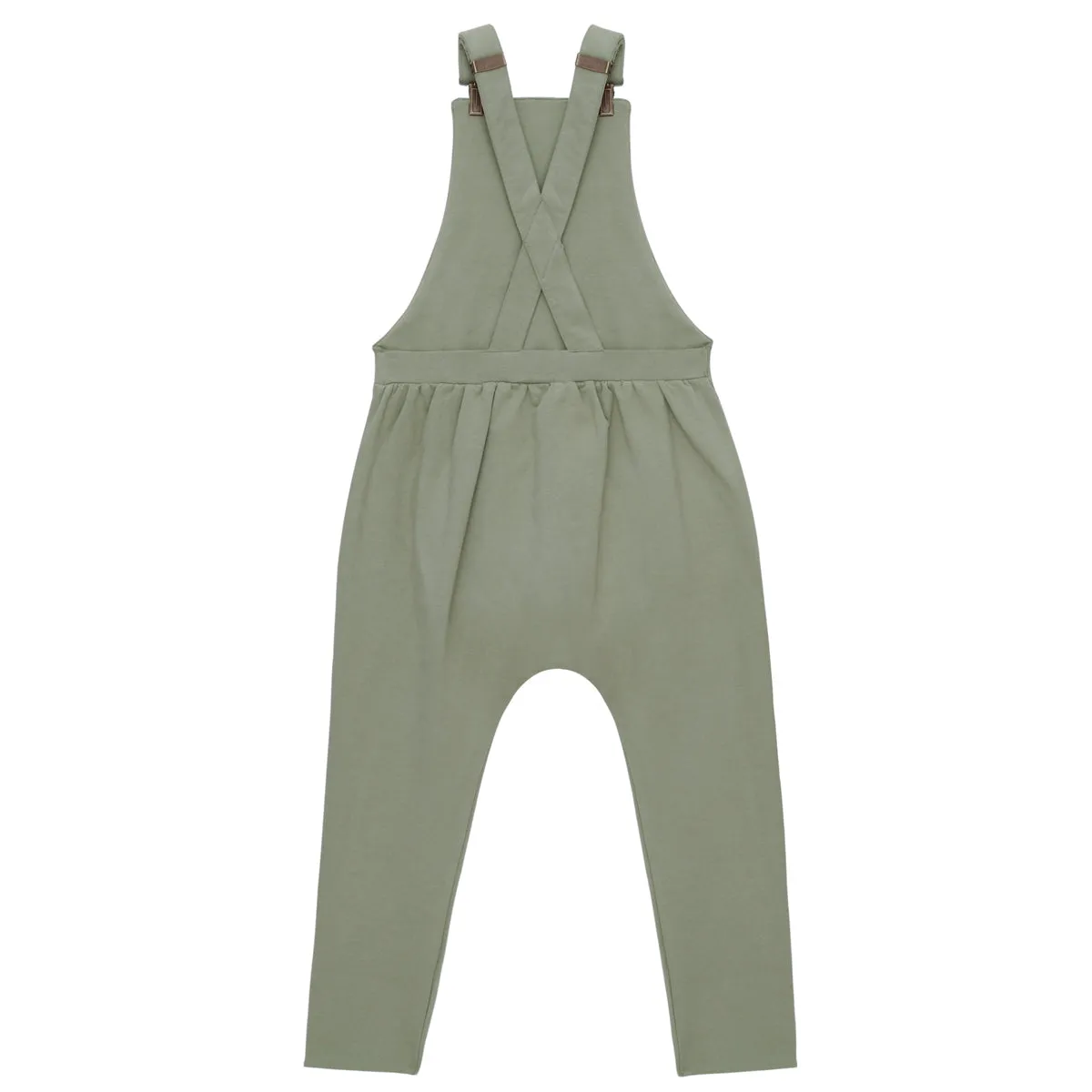 Soft Long Legged Overalls-Green