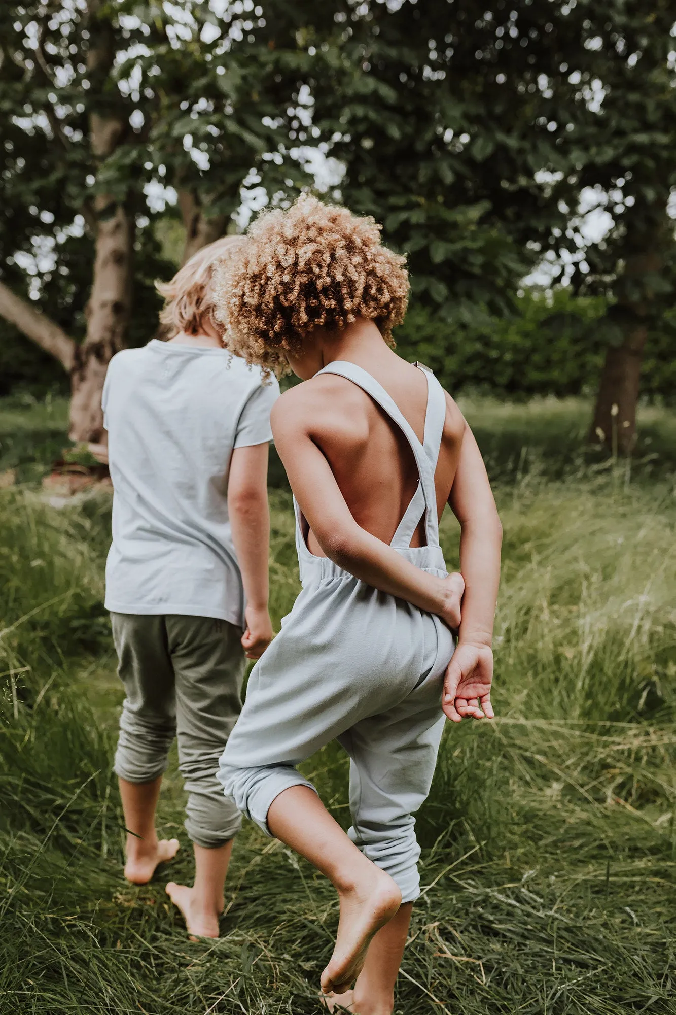 Soft Long Legged Overalls-Green