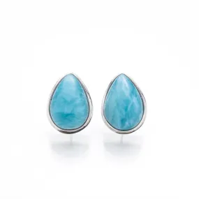 Teardrop Larimar Earrings Oona