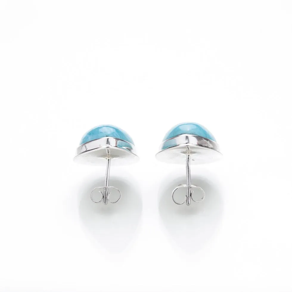 Teardrop Larimar Earrings Oona