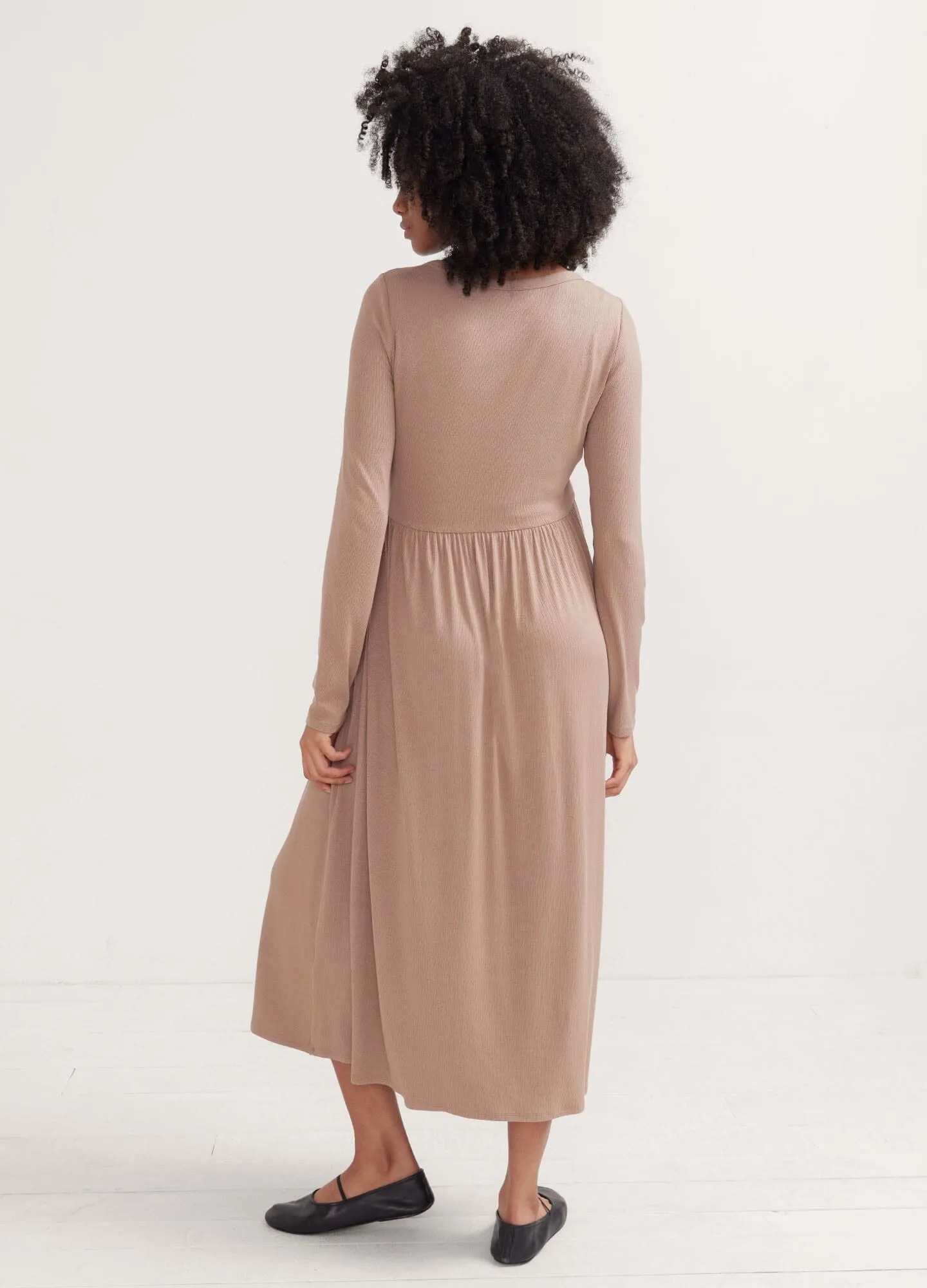 The Softest Rib Nursing Dress