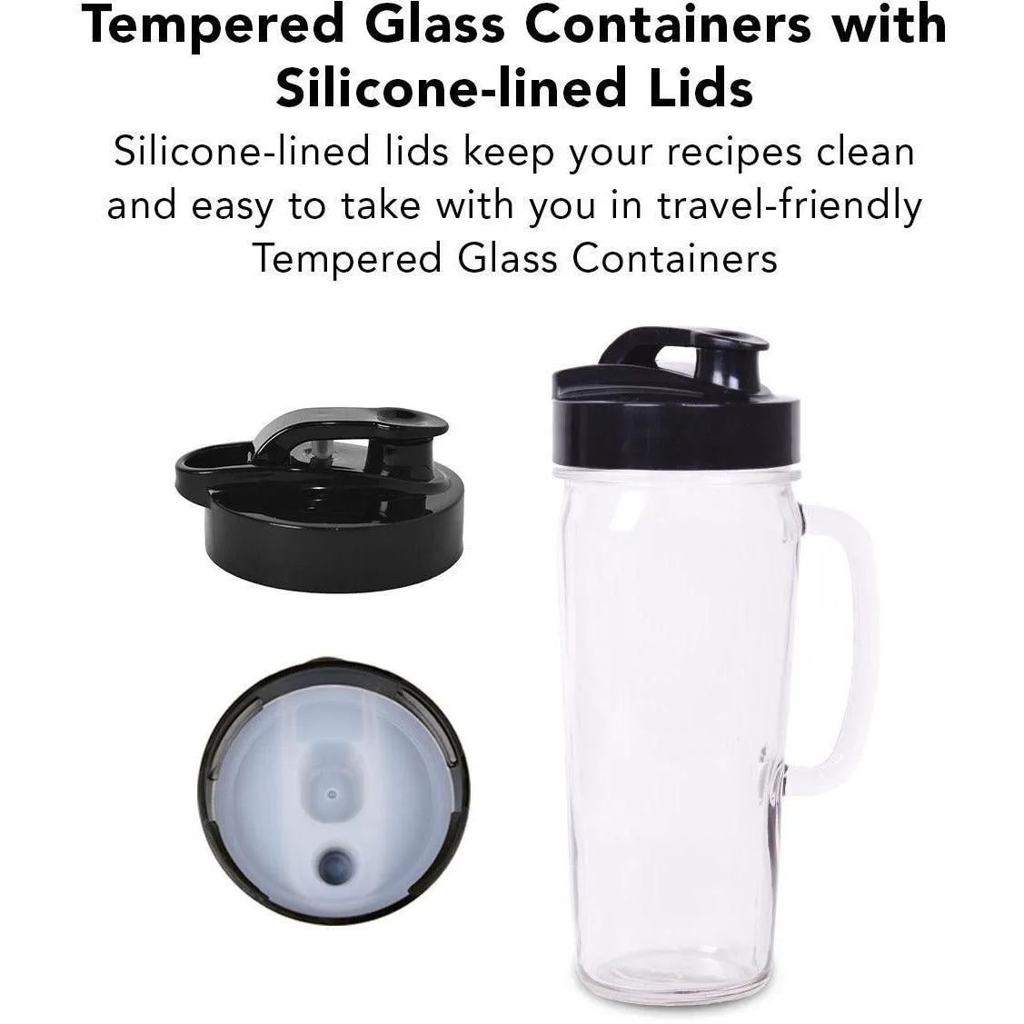 Tribest PBG-5001-A Glass Vacuum Blender, Personal Single-Serving Size