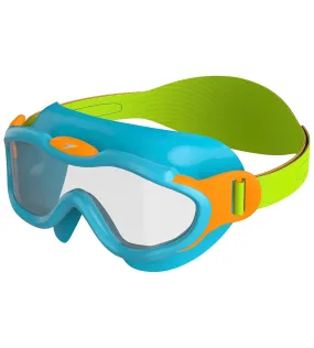 Unisex Sea Squad Mask Tint-Lens Goggles For Tot's - Blue & Green